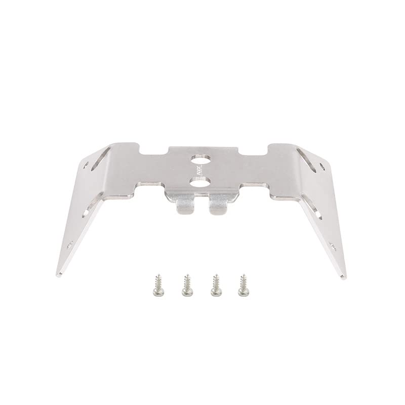 KYX Racing Stainless Steel Chassis Protective Plate Skid Plate Guard Upgrades Accessories for 1/24 RC Crawler Car Axial AX24