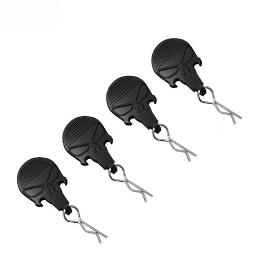 RC Cars Models Parts For Losi For Arrma For Axial For Redcat For HPI For HSP 1/8/10/16 10 For Universal RC Body Clips W/Pull Tabs Black Or White R Pins(Silver 1 16) - color: Silver 1 16