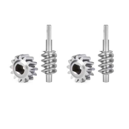2/13T Axle Worm Gear Set for 1/30 Axial SCX30 2 Sets RC Car Stainless Steel Upgrade Parts (13T*2)