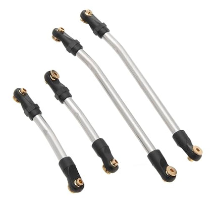 MEUS Racing SCX24 Links High Clearance Chassis Links & Steering Links Set for Axial 1/24 SCX24 Deadbolt AXI90081 B17 AXI00004 RC Crawler (Aluminum Alloy) - color: Aluminum