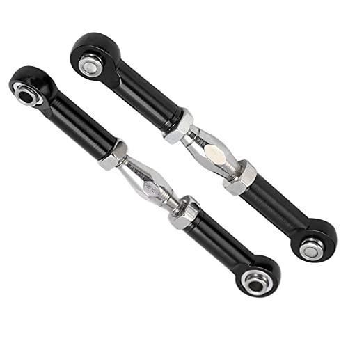 Front Sway Bar Kit with 2.7 inch Aluminum Alloy Arms High Tensile Strength Front Anti Roll Bar Suspension Stabilizer for 1 7 Remote Control Cars Lightweight Sturdy RC (Black) - color: Black
