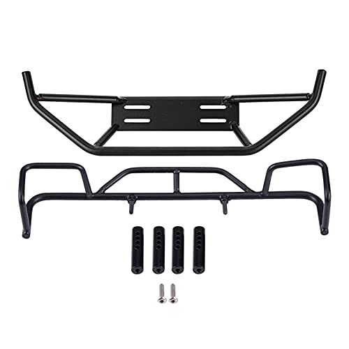 RC Front Rear Bumper, 19cm/7.48in Model Vehicle Upgrades Parts Accessories Metal Front Rear Bumper for TF2 / TF1 1/10 Scale RC Crawler Car