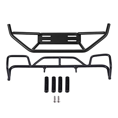 RC Front Rear Bumper, 19cm/7.48in Model Vehicle Upgrades Parts Accessories Metal Front Rear Bumper for TF2 / TF1 1/10 Scale RC Crawler Car