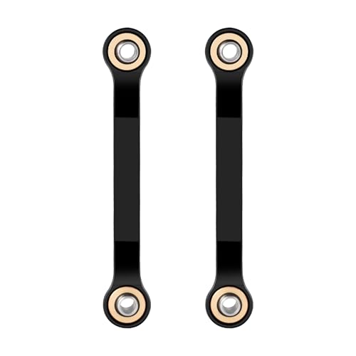 Aluminum Black Steering Links for Arrma 1/18 Granite GROM MEGA 380 | Brushed 4X4 Monster Truck ARA2102 RC Upgrade Parts - color: Black