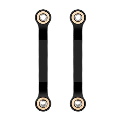 Aluminum Black Steering Links for Arrma 1/18 Granite GROM MEGA 380 | Brushed 4X4 Monster Truck ARA2102 RC Upgrade Parts - color: Black