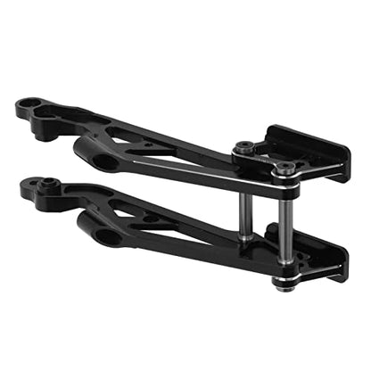 Aluminum Alloy RC Rear Wing Mount Set, 1/8 RC Car Spare Part for Arrma Kraton Typhon RC Car(Black)