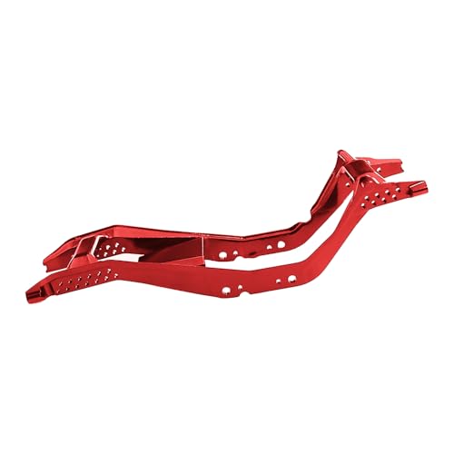 1/30 Aluminum Chassis Rails Frame for AXIAL SCX30 Ford Bronco 4X4 SCX30 Jeep Wrangler JLU 4X4 RC Crawler Car Upgrade Parts (Red) - color: Red