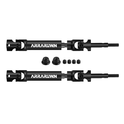 2Pcs RC Cars CVD Rear Drive Shaft Replace #6852 Heavy Duty Axles Replacement Parts Compatible with 1/10 Traxxas Slash/Rustler/Stampede/Hoss VXL 4X4 2WD Platinum Ultimate Update Parts - color: Black Rear X 2