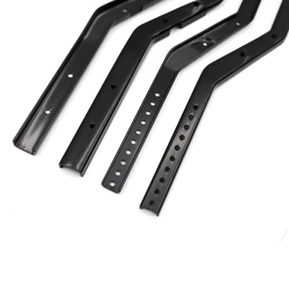 RC Models Components for Axial for Scx10 III for Gladiator for Wrangler 1/10 Wheelbase Adjustable Metal Chassis Frame Rail Set RC Crawler Parts(Red)