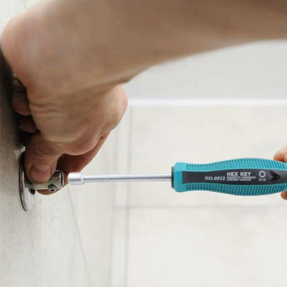 5/16 Inch Non-Magnetic Tip Six Point Hex Nut Driver with 3.7-Inch Round Shaft, Non-Slip Cushion-Grip Handle 2pcs - size: 5/16inch