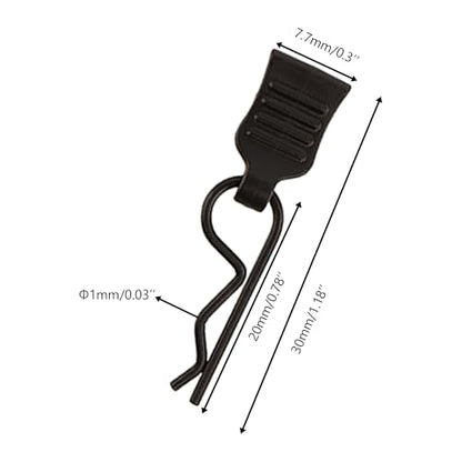 30 Pieces 1mm Universal RC Body Clips with Pull Tabs Car Clip Pins M001 for 1/14 1/16 1/18 Scale H16BM H14BM Compatible with Redcat HPI Himoto HSP Exceed Truck Buggy - color: 1.0mm