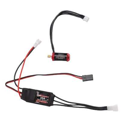 SUNGOOYUE RC Car Brushless Motor, 4000KV 30A Aluminum Alloy Motor ESC Set for SCX24 RC Car Upgrades Speed Control