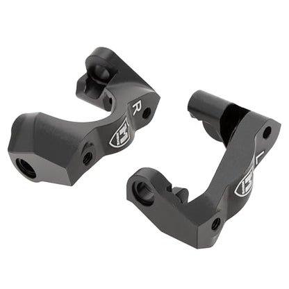 MEUS Racing Aluminum Steering Knuckles C-Hub Stub Axle Carrier Kit for Traxxas 1/16 Mini Maxx Upgrade Parts #10736,10752 (Black) - color: Black