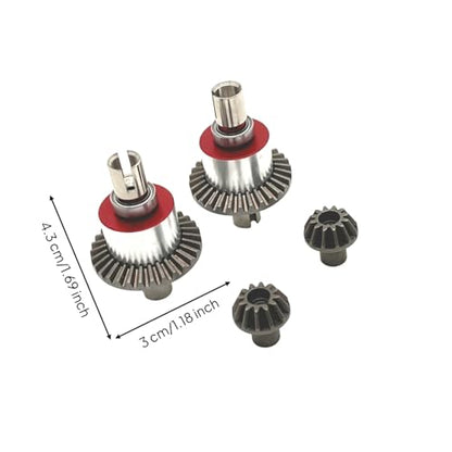Simhoa Industrial Differential Metal Front Rear Differential Gear Drivetrain Assembly Improved Rotation Balance Enhanced Power Transfer Suitable for Rc Car Hobby Use Terrain Competition Regular