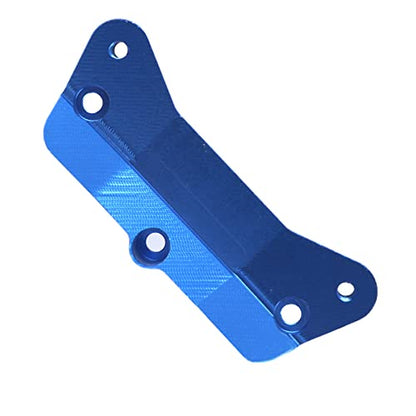 Aluminum Alloy Upper Tie Rod Mount Fixed Pull Rod Bracket Base Compatible with 1/8 Losi LMT 4WD Solid Axle RC Monster Car (Blue) - color: Blue