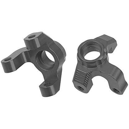 Auminum Alloy Steering Knuckle C-Hubs Bellcranks Set Compatible with Losi 1/18 Mini-T 2.0 2WD Stadium RC Truck Hop-Up Parts (Black) - color: Black