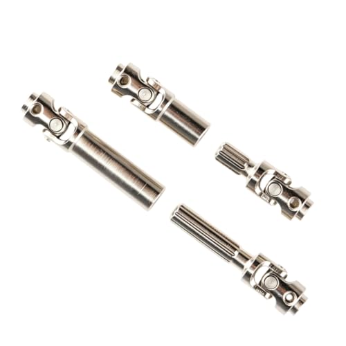 Aimrock 1-Set Steel RC Drive Shafts Upgrades for 1/30 Axial SCX30 RC Crawler (Silver) - color: Silver