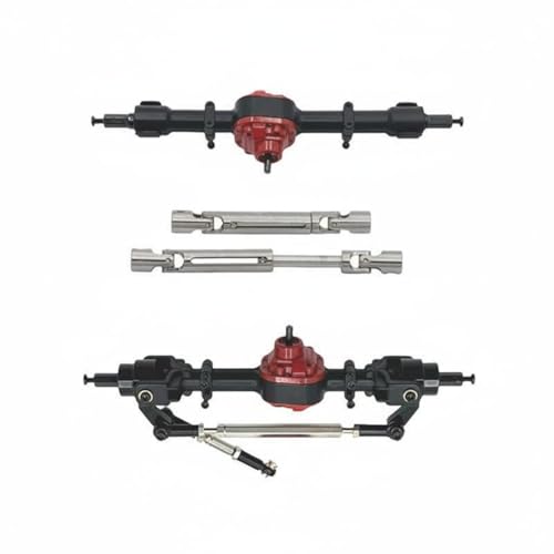 Simhoa Electric Car RC Crawler Upgraded Axle Drive Shaft Set Precision Metal Gears and Assembly Designed for Stability Suitable for Hobby Model Building, Black - color: Black