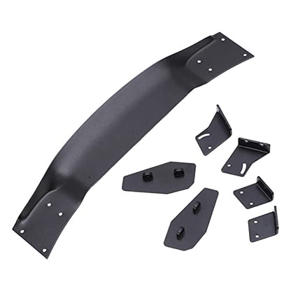 RC Car Tail Wing Aluminum Alloy Rear Spoiler Wing High Performance Upgrade Part for 1/10 RC On Road Racing Drift Cars Universal Fit Black 185mm Length