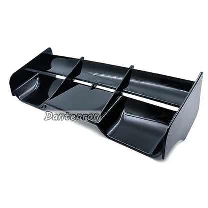 1/8 RC Car Force Rear Spoiler High Down Force Body Wing Tail Compatible with 1:8 Scale RC Off Road Short Course Truck Buggy Racing Car (Black) - color: Black