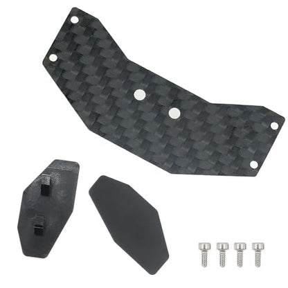 Aluminum Carbon Fiber Rear Wing Tail Spoiler for Losi 1/24 Micro-B 2WD Buggy RC Tail Wing Parts (Carbon Fiber Tail Wing) - color: Carbon Fiber Tail Wing