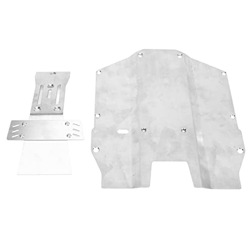 RC Car Front and Chassis Skid Plate Armor, Stainless Steel Guard Armor Plate for Durability and, Compatible with YIKONG DF7 1/7 Short Truck