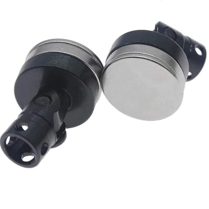 RC Magnetic Body Mounts for 1/10 Crawler Drift Car, 4 Pack Black Aluminum Alloy Invisible Body Post Mount Kit with High-Strength Magnets for SCX10 RC Car Shell