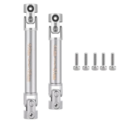 Que-T 2pcs/Set RC Driveshafts Stainless Steel Drive Shafts for RedCat 1/18 Ascent Rock Crawler