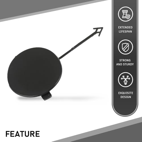 LQI Front Bumper Trailer Towing Tow Hook Eye Cover | Compatible with Audi A4 B8 2012-2015 facelifted, Not Fit S Line 8K5807241C - size: Front | Fit Audi A4 B8 2012-2015