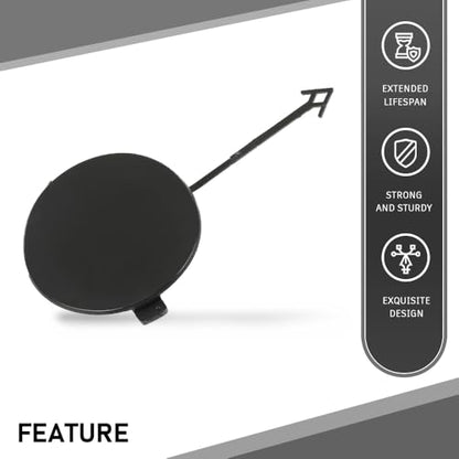 LQI Front Bumper Trailer Towing Tow Hook Eye Cover | Compatible with Audi A4 B8 2012-2015 facelifted, Not Fit S Line 8K5807241C - size: Front | Fit Audi A4 B8 2012-2015