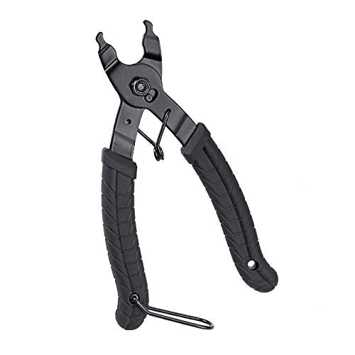 Oumers Bike Master Link Plier Tool, 2 in 1 Bicycle Chain Quick Link Opener-Closer Remover Compatible with All Speed Chain Repair - color: Black