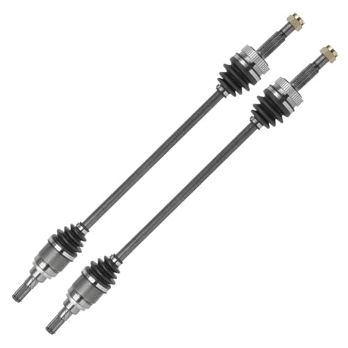 Detroit Axle - AWD Pair Rear CV Axles for 2008-2013 Nissan Rogue | 2014-2015 Rogue Select, 2009 2010 2011 2012 CV Axle Shafts Assembly Replacement - size: D-0159x2/Pair