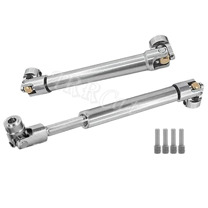 2PCS RC Crawler Drive Shaft for 1/10 SCX10 TRX6 Wraith Red cat Capra GEN8 D90 TF2 RC 4WD,ARRCat Stainless Steel Universal Driveshaft RC Upgrades Part Hop Ups,(90-125 & 112-165 MM) - size: 1pc (90-125mm) & 1pc (112-165mm)