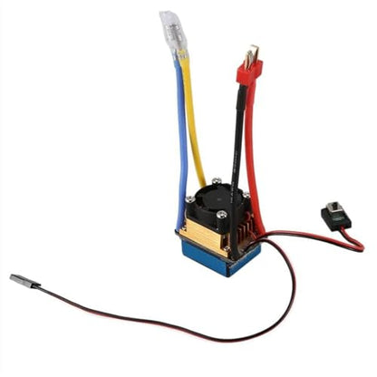 for AA02 480A Waterproof Brushed ESC Single Motor with Cooling Fan 2-4S 3 Modes 5V/3A BEC RC Cars Model Accessory Replacement RC Parts