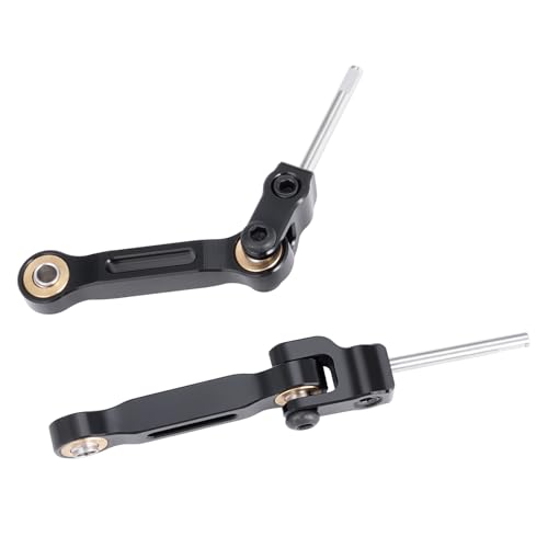Aluminum RC Front Rear Anti-roll Bar Set Compatible with LOSI 1/18 Mini LMT 4X4 Brushed Monster Truck RTR, RC Alloy Metal Anti-Roll Bar for Improved Stability #LOS01026, Black