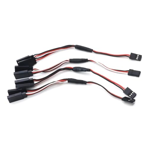 100mm 10cm 22awg Silicone Wire JR Servo Y Split Wire Rc Extensions Cable Lead For Rc Car Truck Tracked Vehicle Parts Upgrade Replacement Use RC Upgrade Parts