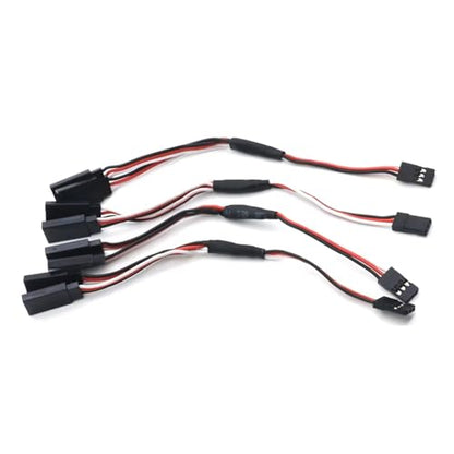 100mm 10cm 22awg Silicone Wire JR Servo Y Split Wire Rc Extensions Cable Lead For Rc Car Truck Tracked Vehicle Parts Upgrade Replacement Use RC Upgrade Parts