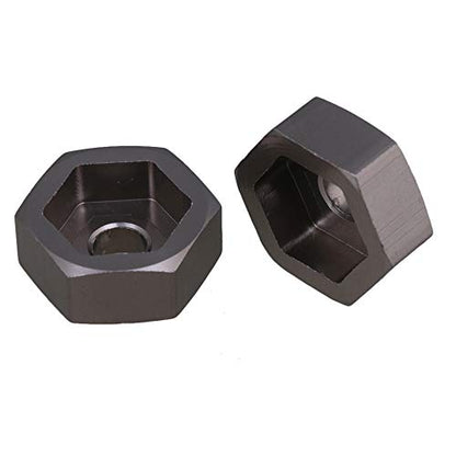 Mxfans Titanium Alloy N10237 RC 1:10 Model Car Wheel Hex Adapter 12mm to 17mm Upgrade Parts Set of 4