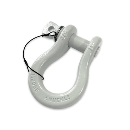 B'oh Spin Pin 3/4” Recovery Shackle | 10,000 lbs Capacity - High-Strength Carbon Steel with 7/8" Pin Recovery Gear Towing Accessories - Pin Style : Screw, Pure White - color: Pure White