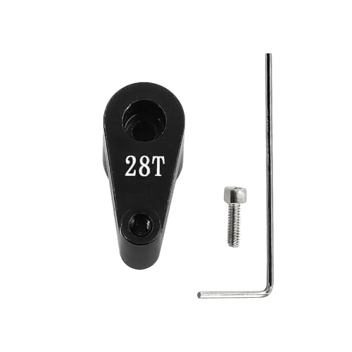 2PCS Aluminum Servo Horn 28T Steering Arm Standard Servo Upgrades Part for 1/30 SCX30 Steering,Servo Arm Rocke