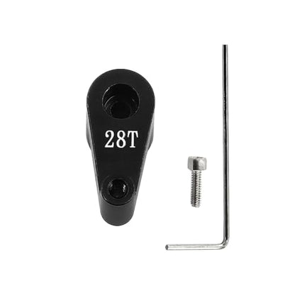 2PCS Aluminum Servo Horn 28T Steering Arm Standard Servo Upgrades Part for 1/30 SCX30 Steering,Servo Arm Rocke