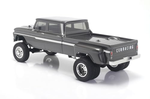 Helidirect CEN Racing Sicario 1/10 RTR 4WD Custom Dually RC Truck DL-Series - Remote Control Car for Adults, Waterproof and All Terrain Capabilities - 1/10 Scale RTR (Grey Titanium) - color: Grey Titanium