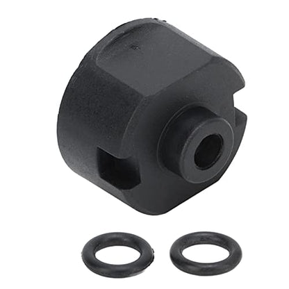 plplaaoo RC Differential Case Professional High Performance Durable Black Plastic Housing for 1/10 RC Car ZD Racing 7172 25x18mm