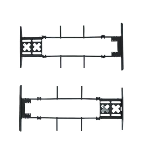 Rc Upgrades Spare for Axial for SCX10 D90 TF2 for B5 1/10 RC Car Crawler Upgrade Metal Chassis Set Rails Frame with Shock Towers for Leaf Springs Mounting Holes