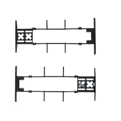 RC Car Parts for Axial for SCX10 D90 TF2 for B5 1/10 RC Car Crawler Upgrade Metal Chassis Set Rails Frame with Shock Towers for Leaf Springs Mounting Holes