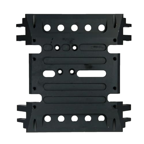 Aluminum Chassis Skid Plate Transmission Mount 1/10 for Axial for Wraith 90018 RC Rock Crawler Car Parts(Black) - color: Black