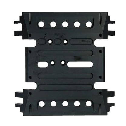 Aluminum Chassis Skid Plate Transmission Mount 1/10 for Axial for Wraith 90018 RC Rock Crawler Car Parts(Black) - color: Black