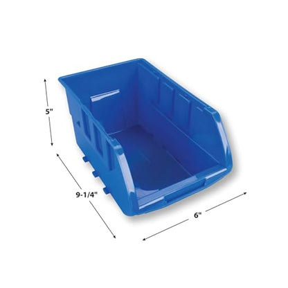 Performance Tool W5196 4-Piece Large Stackable Storage Trays, Blue | Large Stackable Trays for automotive tools garage applications - style: 4pc Large Blue Bins Only