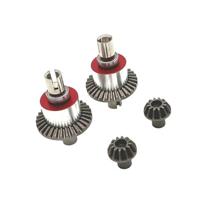 Simhoa Industrial Differential Metal Front Rear Differential Gear Drivetrain Assembly Improved Rotation Balance Enhanced Power Transfer Suitable for Rc Car Hobby Use Terrain Competition Regular