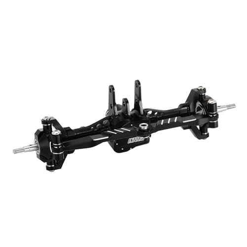 INJORA Front Axle - +4mm Extended CNC Aluminum Axle for TRX4M Upgrade 1/18 RC Crawler Car - size: Front